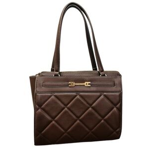 Anne Klein quilted tote bag with card case